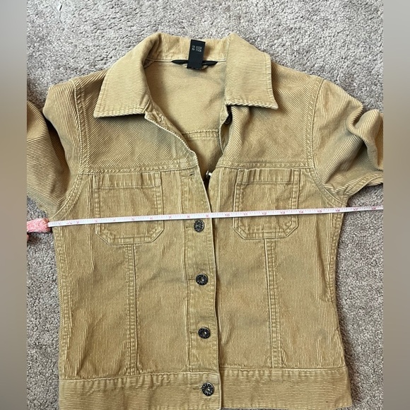 Club Monaco~womens XS~Corduroy Trucker Jacket Tan Brown - Picture 6 of 8